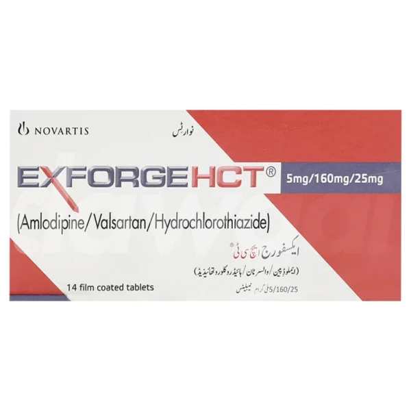 ExForge HCT 5mg/160mg/25mg